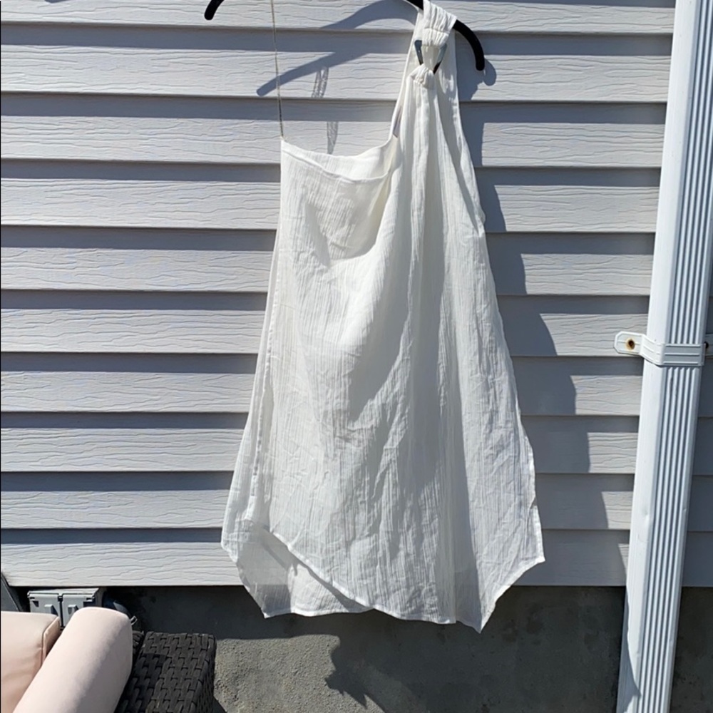 One shoulder Michael Kors coverup 👀